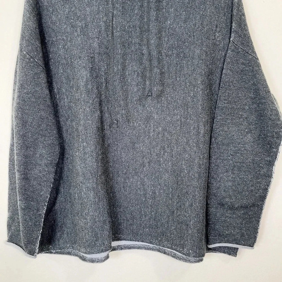 Eileen Fisher Womens Size Small Tunnel Neck Long Sleeve Heathered Grey Top - Picture 7 of 15
